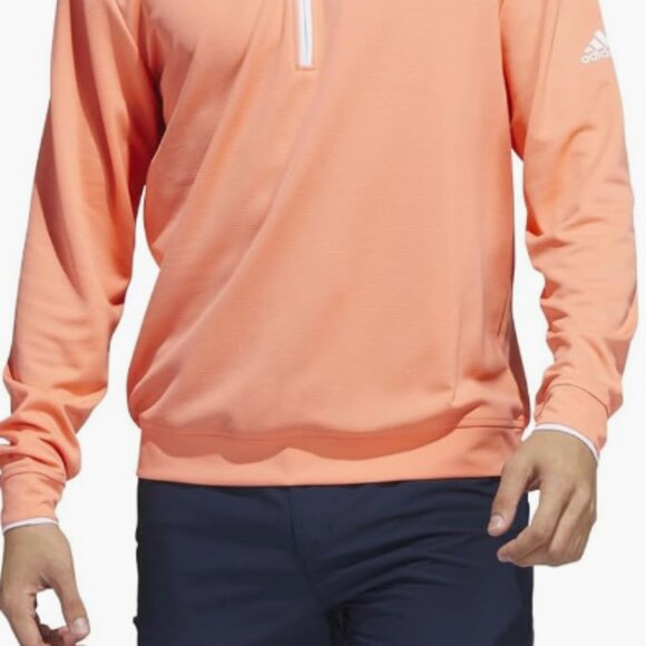 adidas Men's Quarter Zip Golf Pullover - Picture 2 of 4